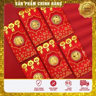 (SALE 3 NGÀY) BAO LÌ XÌ MẠ VÀNG HÌNH CON TRÂU PHÁT TÀI 2021 (HÀNG MỚI)