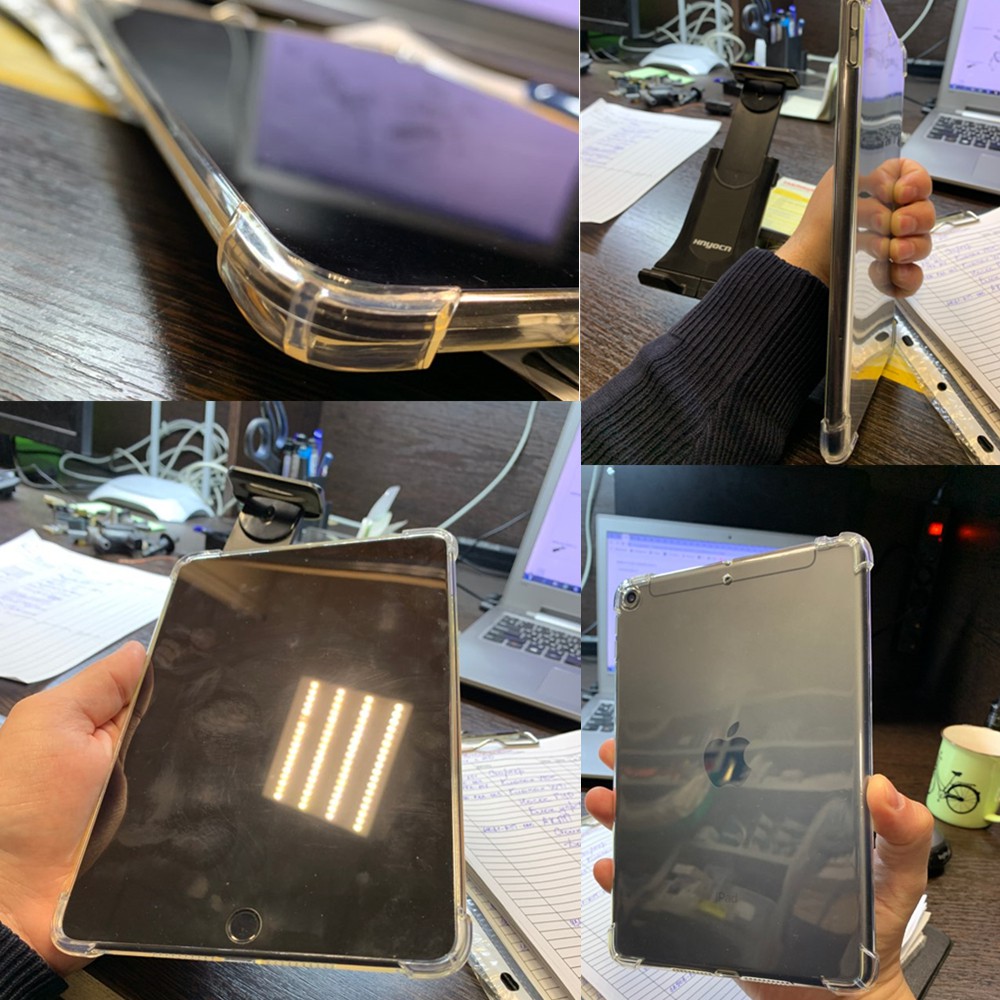 Ốp lưng silicone TPU mềm chống rơi trong suốt cho iPad Air 2019 3 2 9.7 2018 2017 Mini 4 2 3 5 Air Pro 10.5 11 12.9
