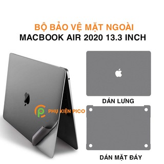 Dán lưng MacBook Air 2020 13.3inch và Dán mặt đáy Macbook Air 2020 - Bộ bảo vệ mặt ngoài Macbook Air
