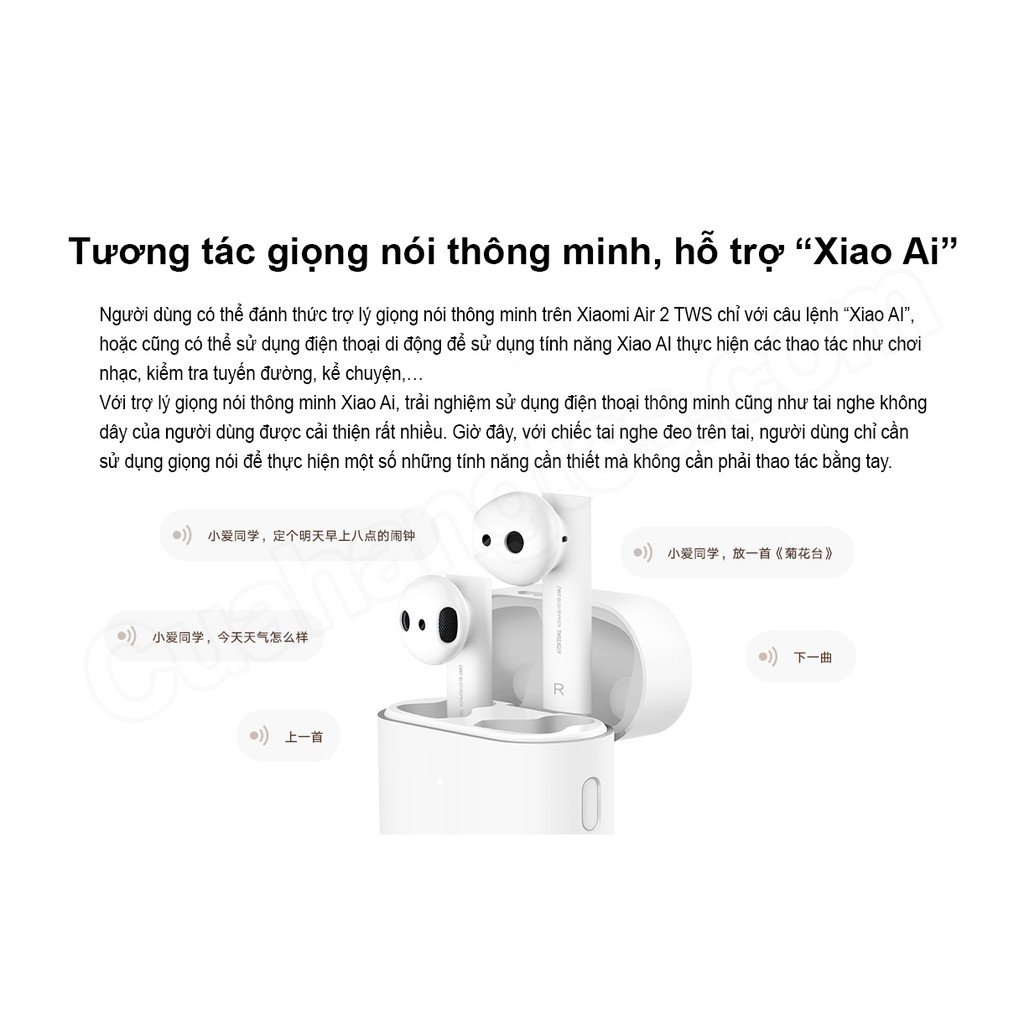 Tai Nghe Bluetooth Xiaomi TWS Earbuds 2-006050 - Hàng Chính Hãng