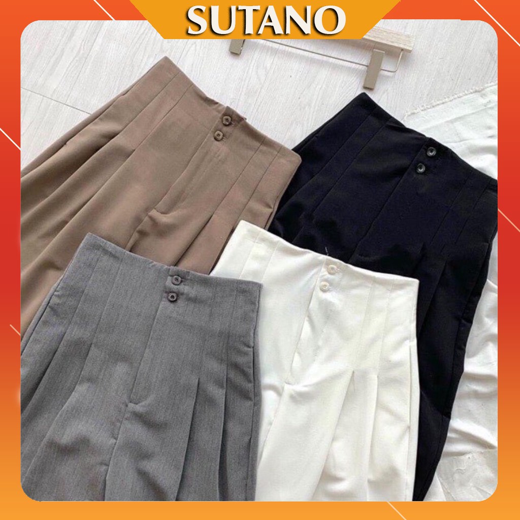 Quần baggy thời trang công sở nữ 2 khuy sang trọng Q250