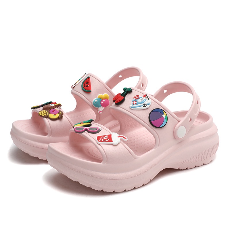Giày sandal AYUER đế xuồng một mảnh phong cách đi biển mùa hè thời trang Hàn Quốc cho nữ