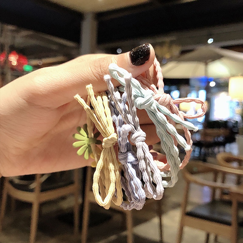 Dây Buộc Tóc Cao Su Họa Tiết Hoa Cúc Màu Sắc Thời Trang Phong Cách Hàn Quốc Cho Nữ