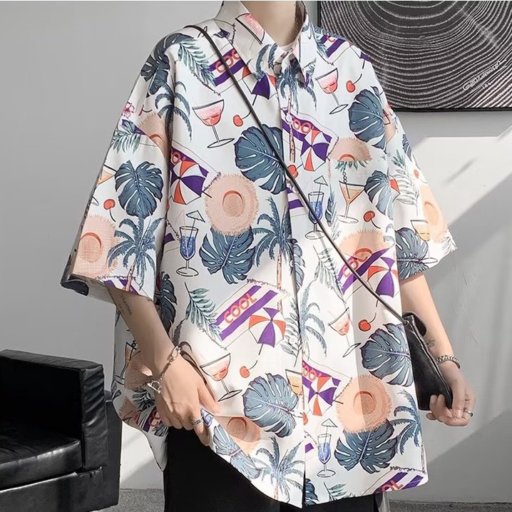 áo sơ mi nam thời trang lụa áo tập gym unisex áo sơ mi nữ chất đũi cao cấp phong cách Hàn Quốc áo sơ mi cộc tay nam from rộng Áo sơ mi trẻ tuổi áo khoác sơ mi nam