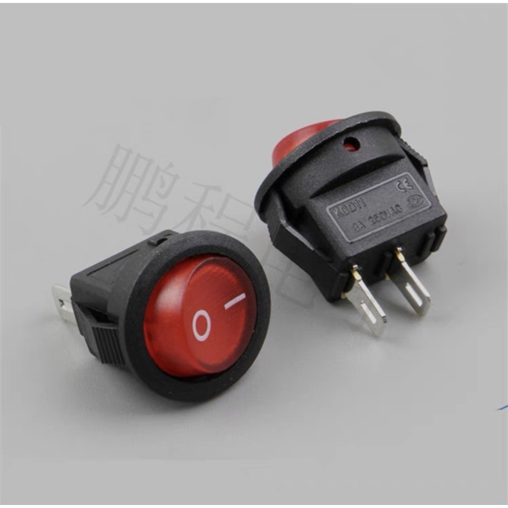 Công Tắc Rocker Chế Độ On/Off 2 Chân 16.5 Mm. Bn.