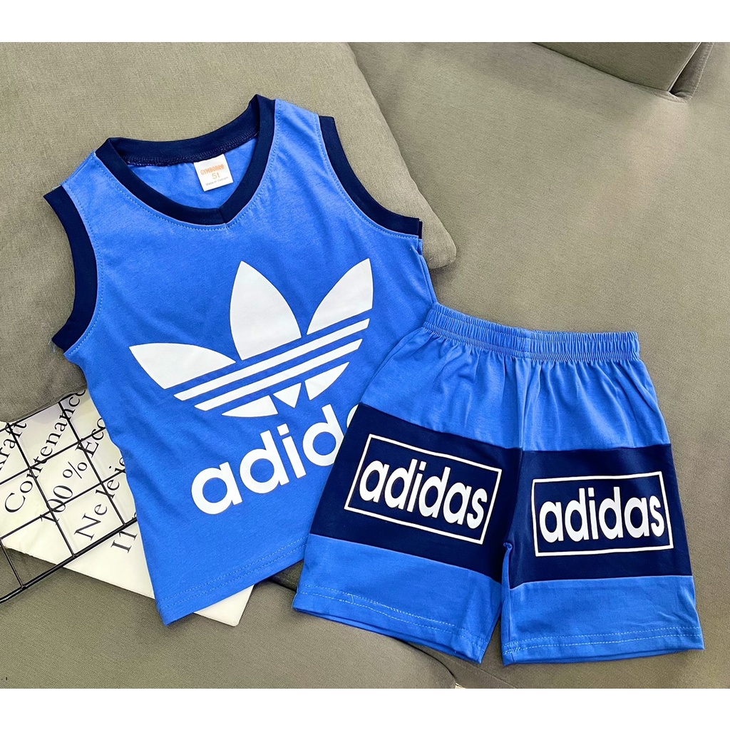 Đồ bộ bé trai size đại 8-10 tuổi sát nách cotton Jennie kids J477