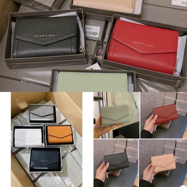 Ví CC.k nắp bì thư full box 4 màu kèm ảnh thật hàng cao cấp