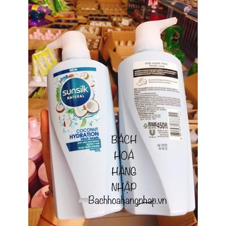 (Mẫu mới) Dầu gội SUNSILK NATURAL 450ml Thái Lan