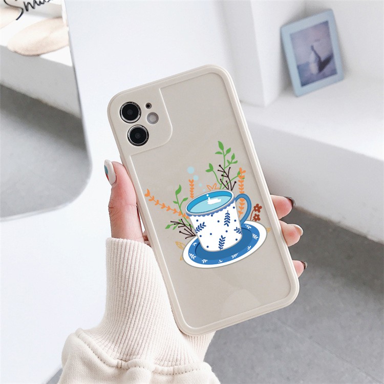 Ốp lưng iphone viền nổi bóng picnic 5s/6/6plus/6s/6splus/7/7plus/8/8plus/x/xr/xs/11/12/pro/max/plus/promax - Awifi G1-3