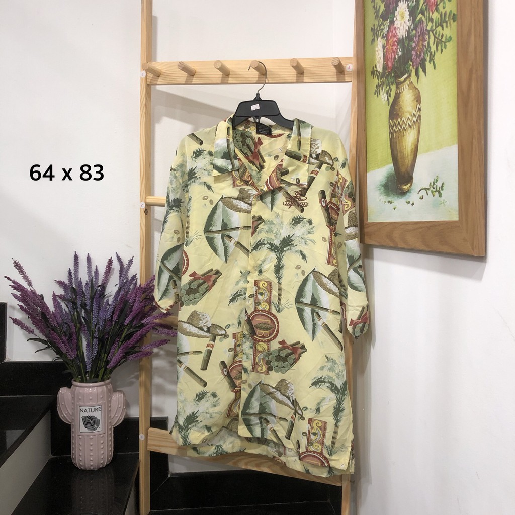 Áo sơmi hawaii Mỹ 2hand phong cách vintage , áo somi vải lanh hàng loại 1 họa tiết đa dạng