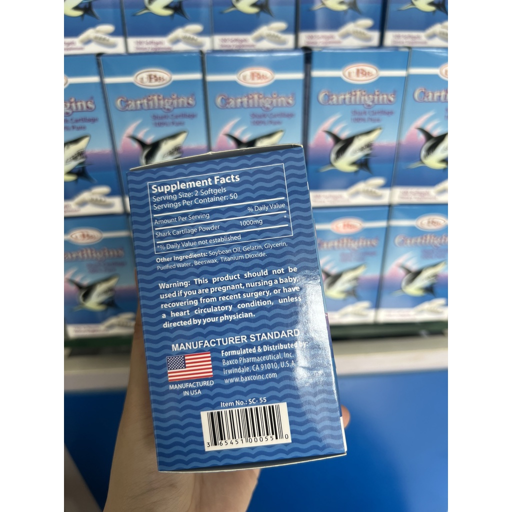 UBB® Cartiligins:Viên uống Sụn Cá Mập  ! !