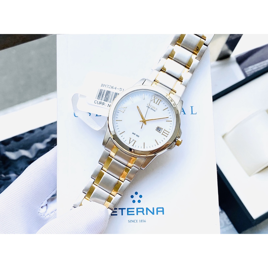 Đồng Hồ Nam CITIZEN Eco-drive BM7264-51A Chính Hãng Tặng Dây Da Cao Cấp