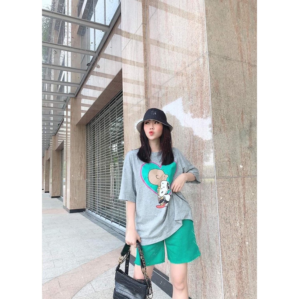 Sét đồ bộ cotton lạnh co giãn 4 chiều in trái tim 3D cao cấp