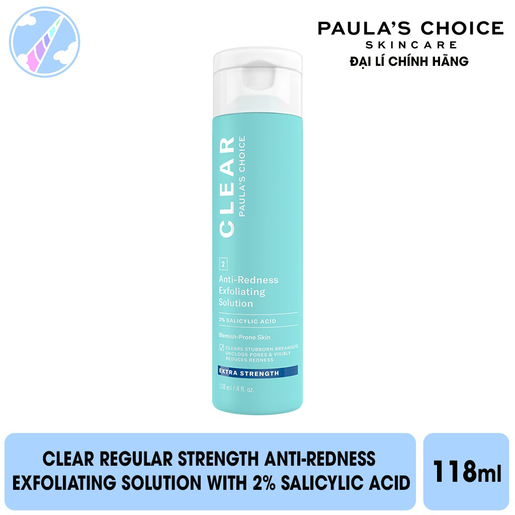 Dung Dịch Tẩy Da Chết Ngừa Mụn Sưng Viêm Chuyên Sâu Paula's Choice Clear Extra Strength Anti-Redness 2% Salicylic Acid