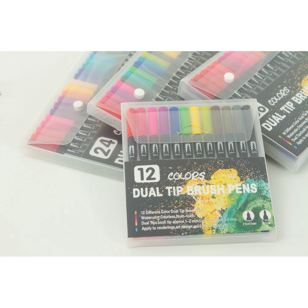 Set 120 Bút Màu Đánh Dấu 2 Đầu