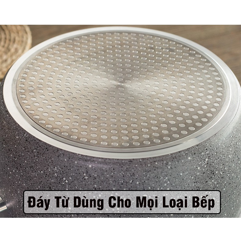 Nồi Chống Dính Đáy Từ Đa Năng Nấu Được Tất Cả Các Loại Bếp Kích Cỡ Lớn Size 28cm