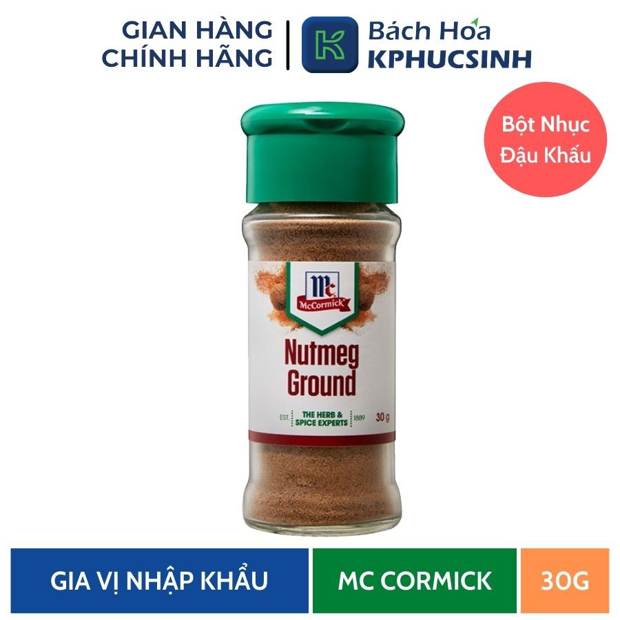 Lọ 30g bột nhục đậu khấu tạo mùi thơm các món ăn KPHUCSINH - Hàng Chính Hãng
