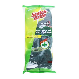 08 MIẾNG RỬA CHÉN CHỐNG TRẦY XƯỚC SCOTCH BRITE - 3M USA
