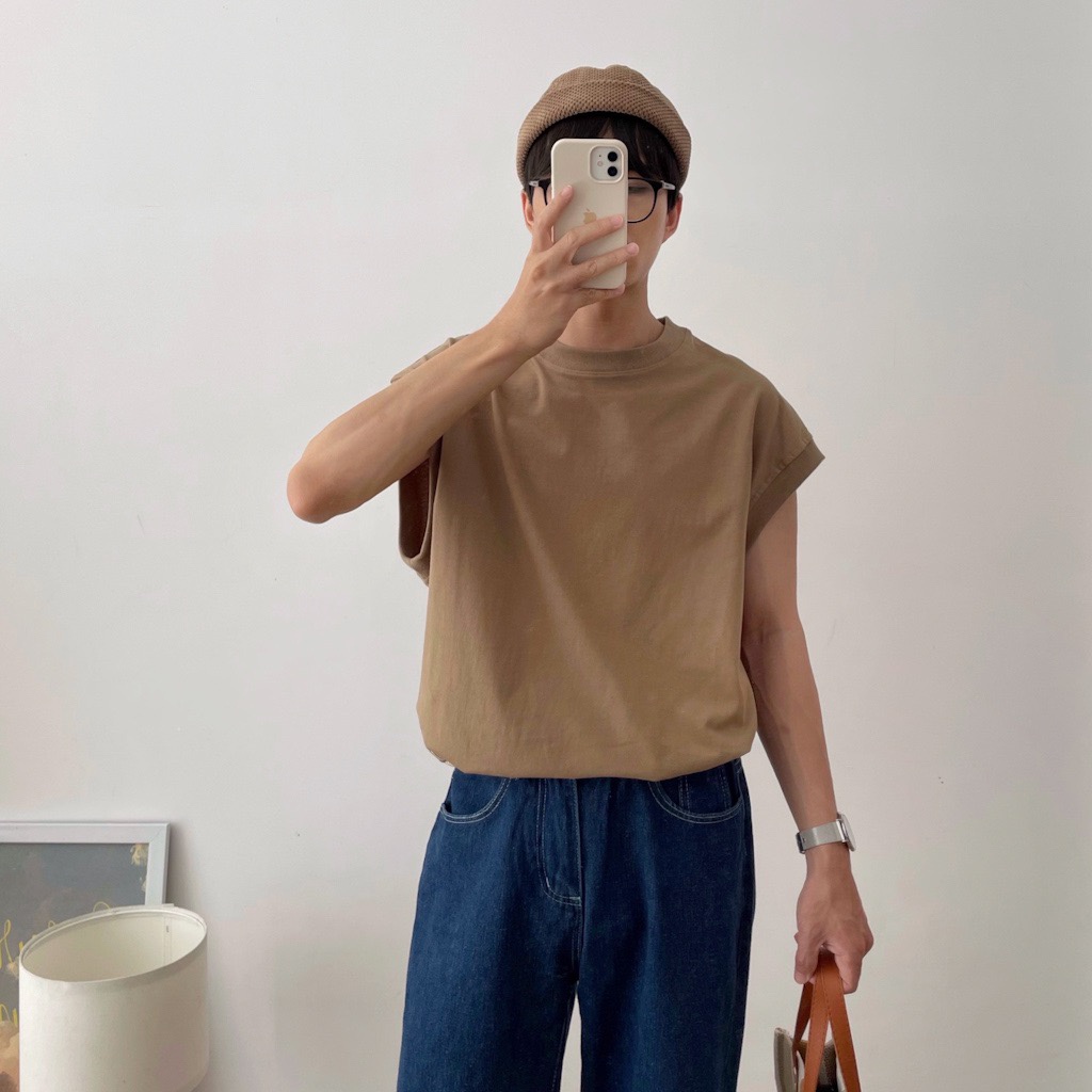 NOOBITA - Áo sát nách tanktop vải 100% cotton 230g form rộng 7632