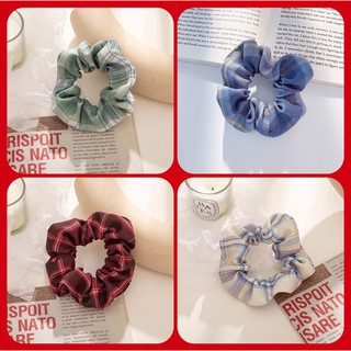 Dây cột tóc vải Caro Scrunchies KIYOMI STORE CT9