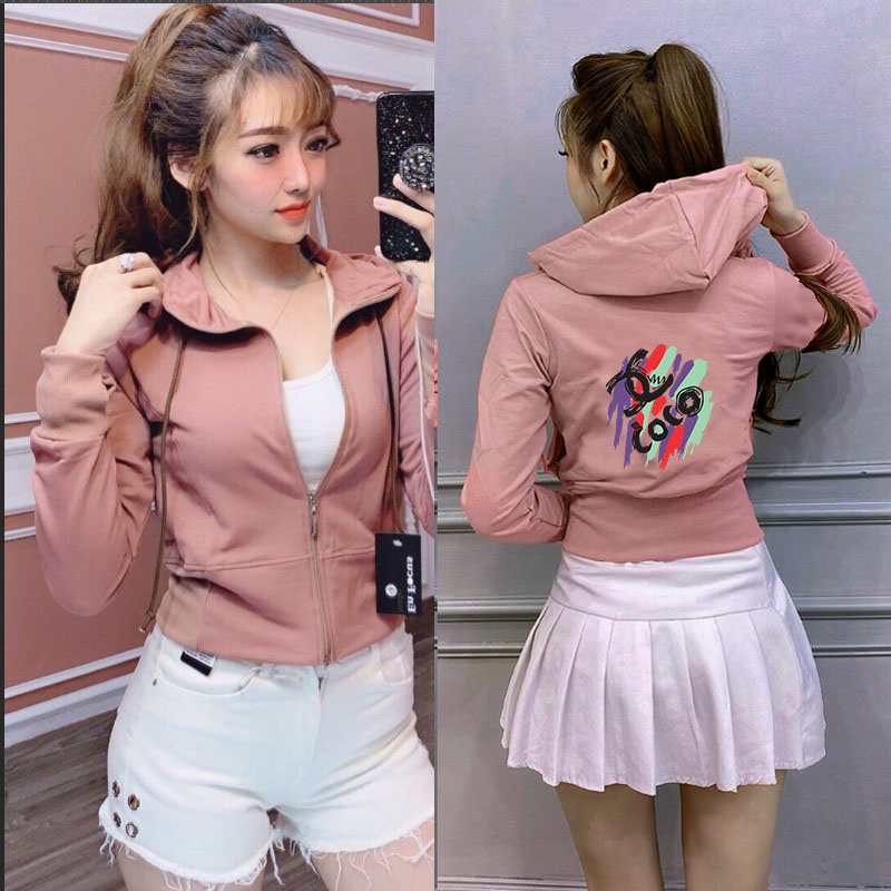 Áo Khoác Thun Nữ Phom Lững Free Size Dưới 55kg