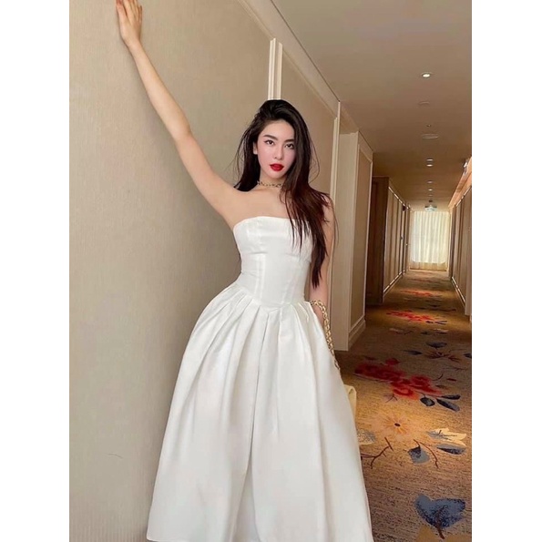 Đầm 2 dây chất phi lụa bảo đảm 100% như ảnh