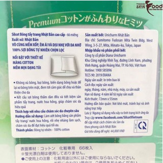 Bông Tẩy Trang Silcot Soft Touch Premium Cotton (66 Miếng)