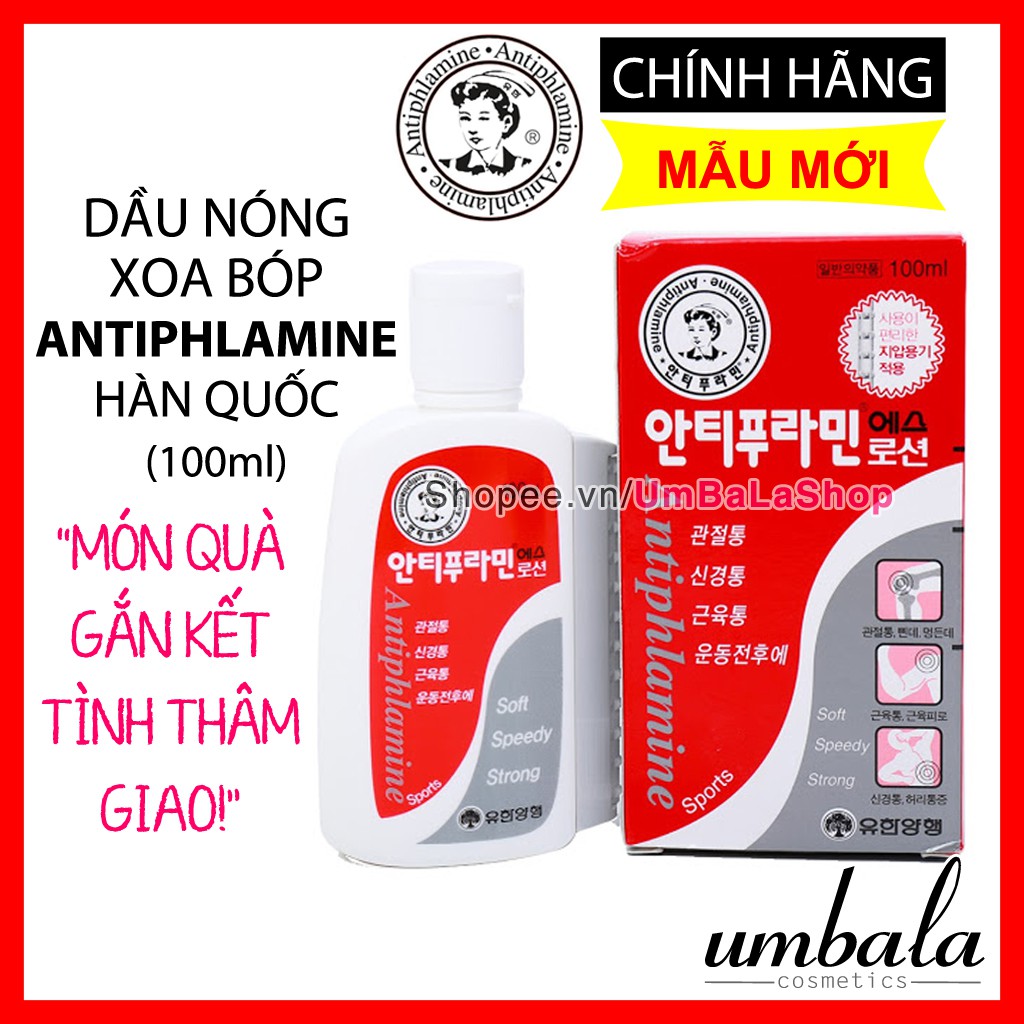 (Date 06.2023) Dầu nóng Hàn Quốc Antiphlamine (100ml)