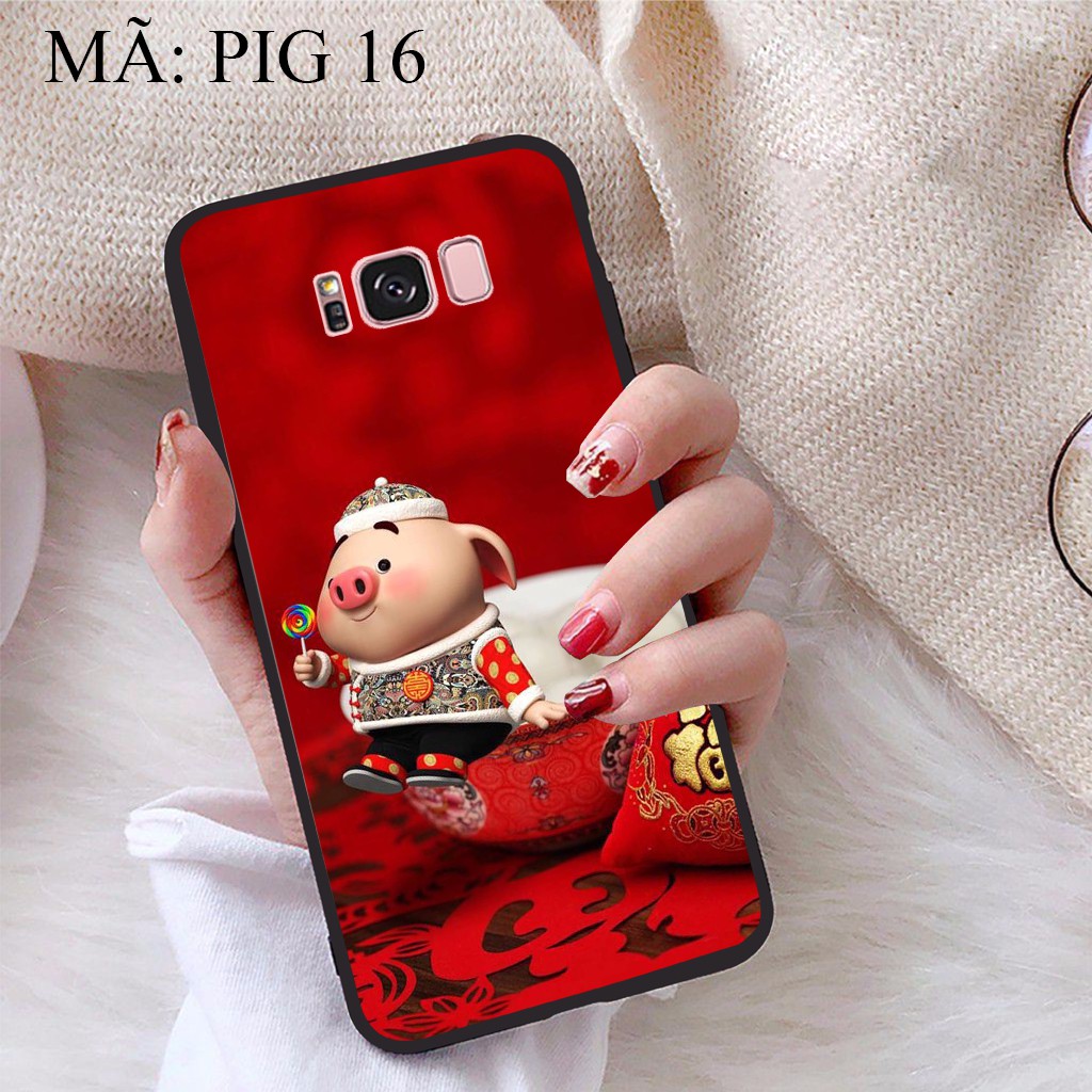 Ốp lưng Samsung S8 Plus viền dẻo TPU BST Pig Cute