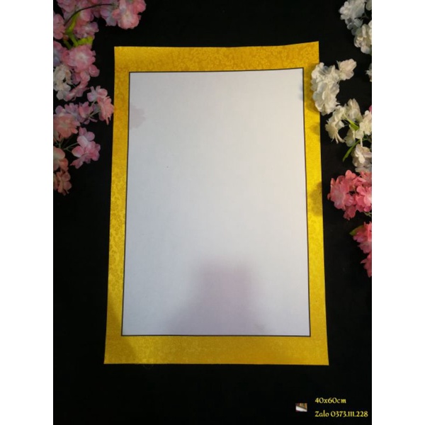 Biểu lụa viết thư pháp 40x60cm