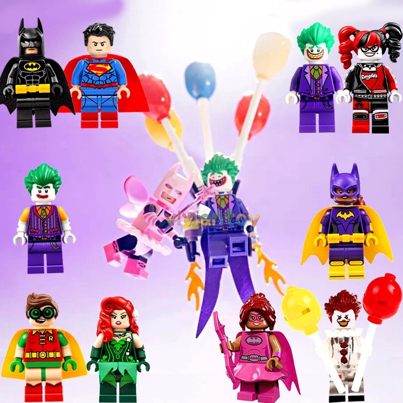 Bộ đồ chơi lego xếp hình nhân vật Robin Joker Harley Quinn