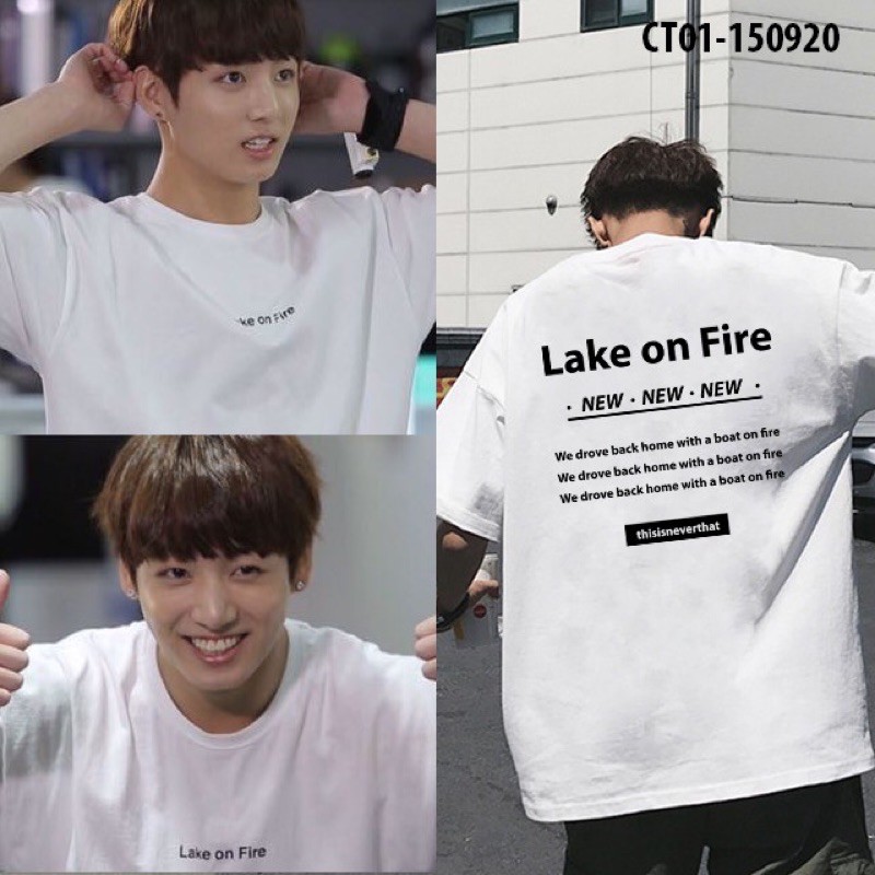Áo thun Lake on Fire Jungkook BTS
