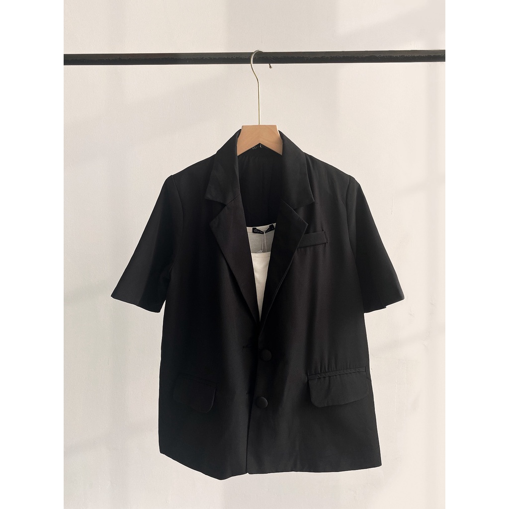 OLV - Áo Black Short Sleeve Blazer