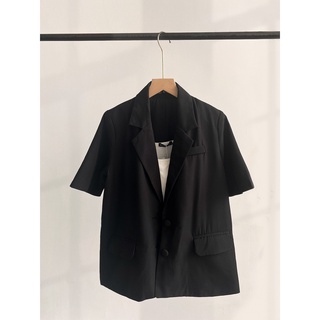 OLV - Áo Black Short Sleeve Blazer
