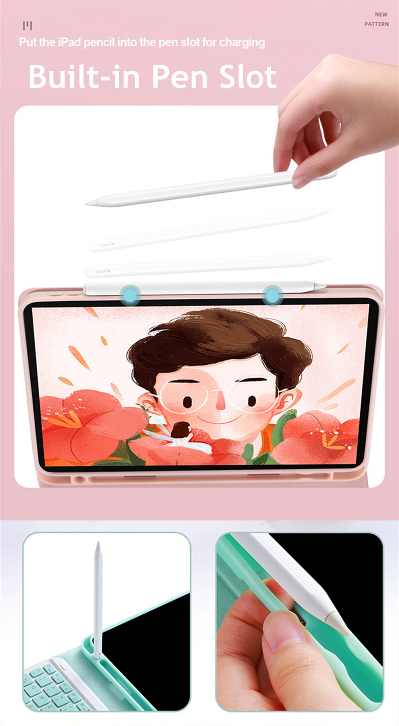 Bao Da Kèm Bàn Phím Cảm Ứng Cho Ipad Air 2 3 Pro 9.7 '' 10.5 "11" | BigBuy360 - bigbuy360.vn