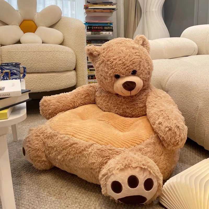 Ghế bệt Gấu Teddy SUHALI đệm ngồi ấm áp, mềm mại decor trang trí phòng