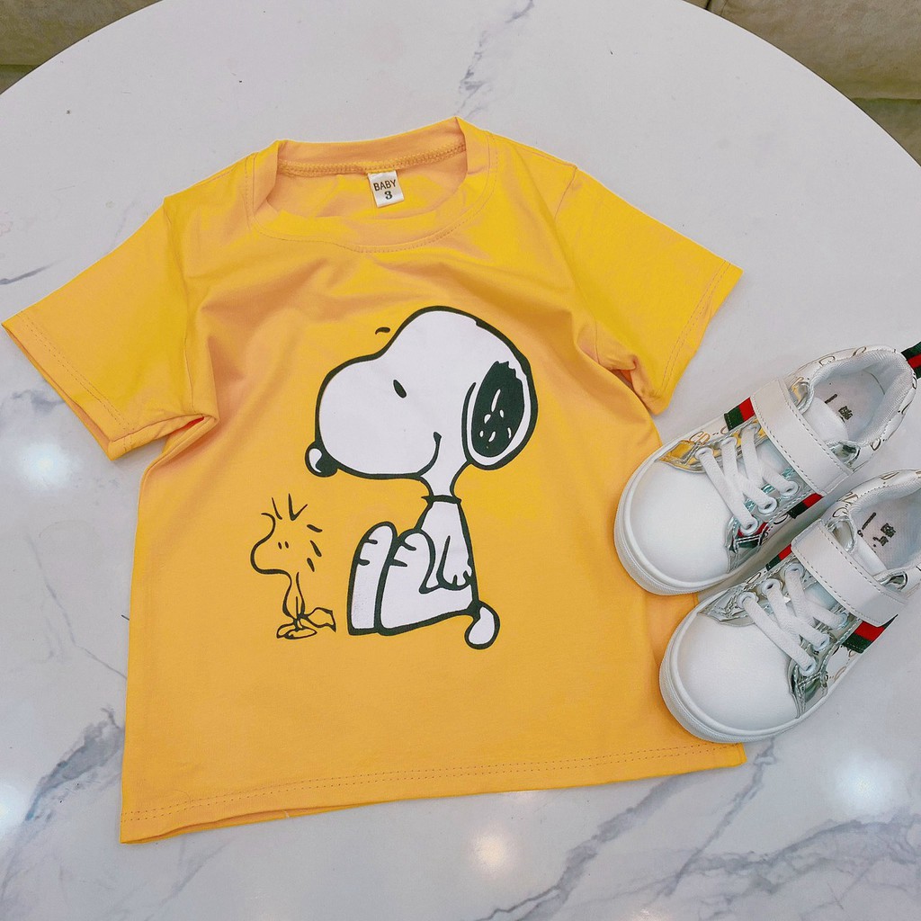 Áo Thun Cho Bé Cộc Tay In Hình Cún Snoopy [A06-2021] - Babi mama