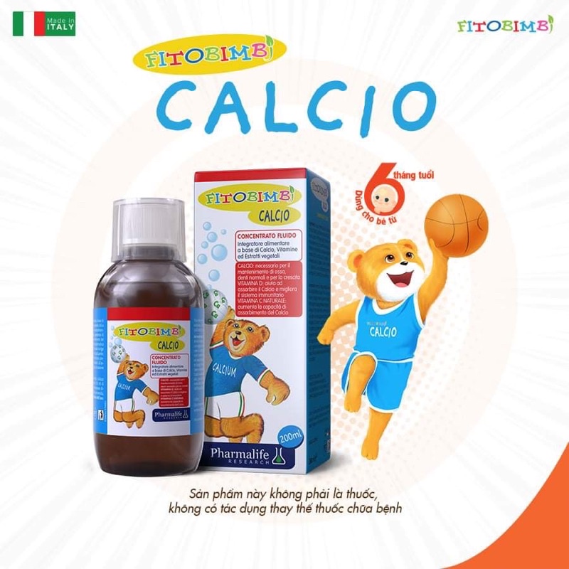 Fitobimbi calcio - bổ sung canxi và vitamin d giúp phát triển chiều cao - ảnh sản phẩm 1