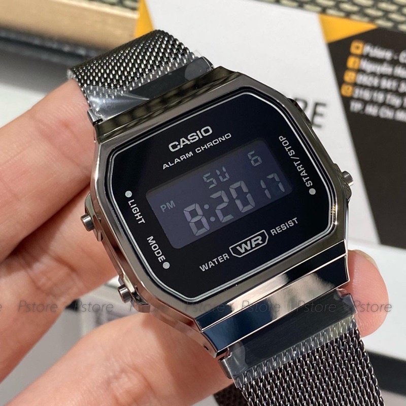 Đồng hồ nam Casio A168WEMB vintage