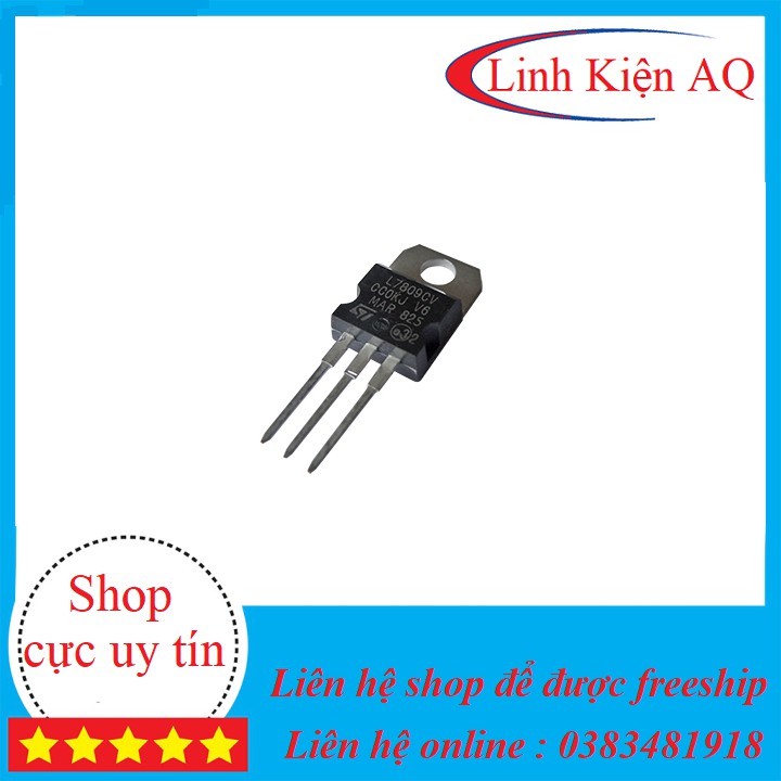 30IC Nguồn L7809 1.5A TO-220- Linh kiện 3M