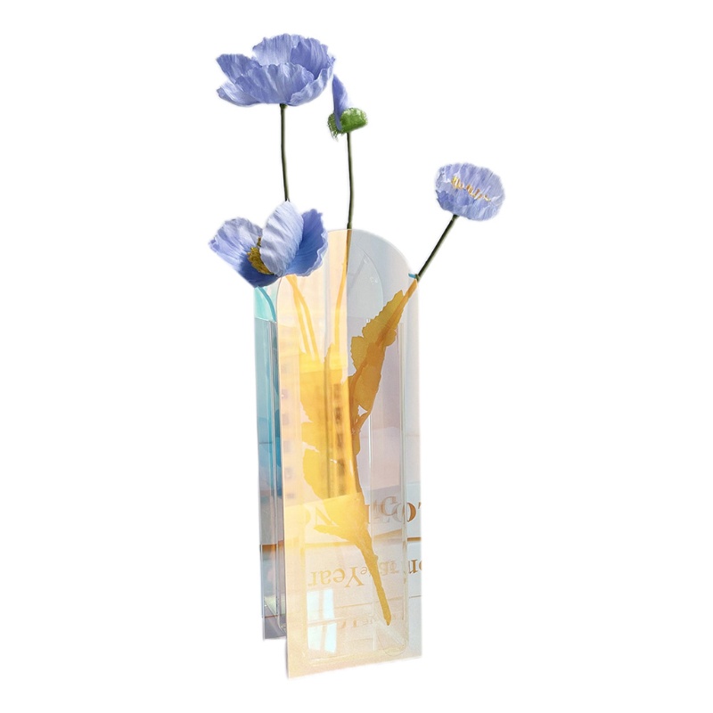 Chậu Hoa Bằng Acrylic Màu Cầu Vồng Phong Cách Bắc Âu