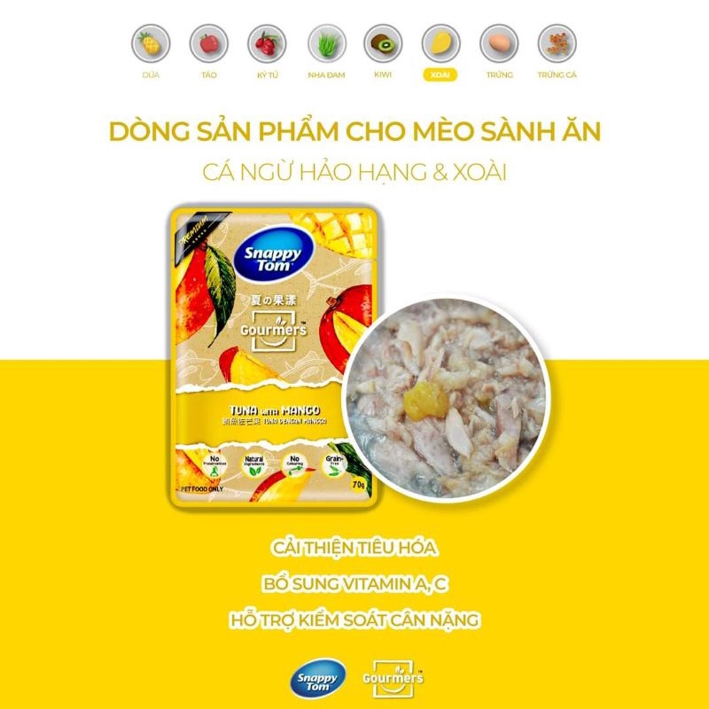 Pate Snappy Tom trái cây 85g cao cấp