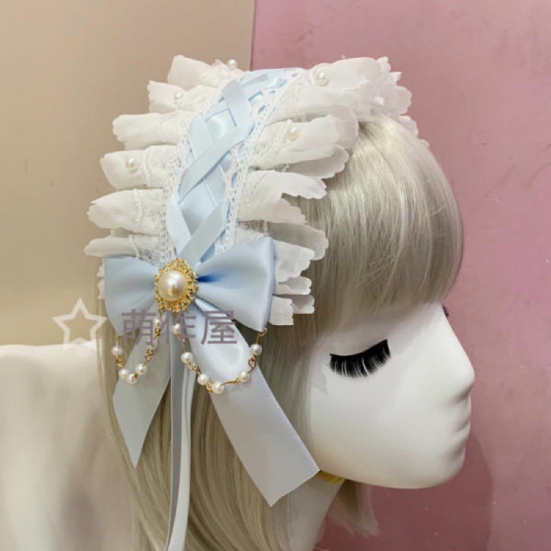 YASLC0004 - Phụ kiện tóc Lolita xanh da trời
