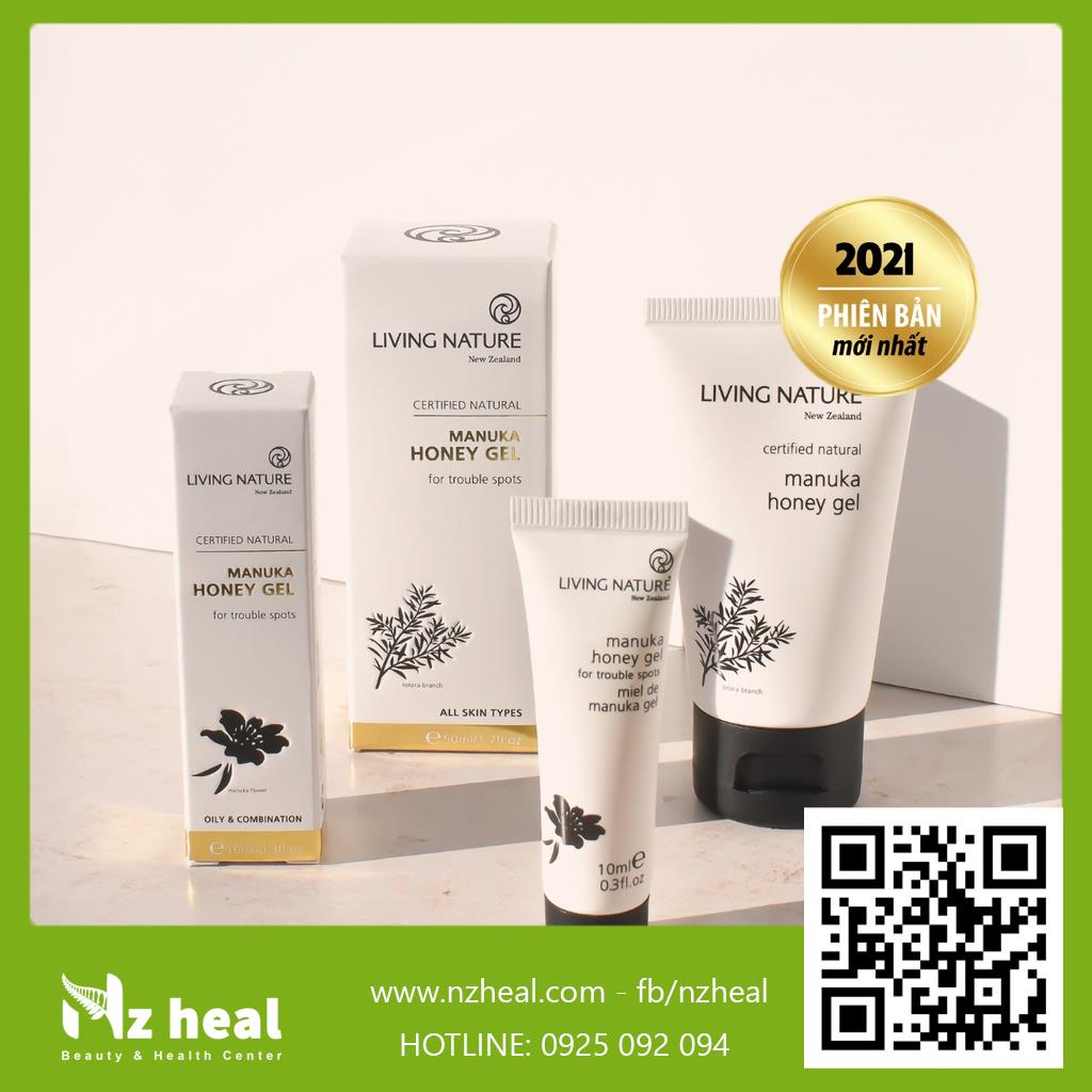 [Hỏa tốc] Gel Giảm Mụn Từ Mật Ong Manuka Living Nature Manuka Honey Gel 50ml