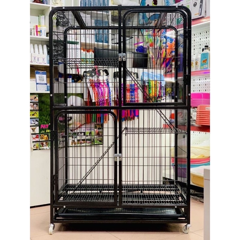 lồng/ chuồng mèo 3 tầng NAN ỐNG cao cấp 55x78x137cm