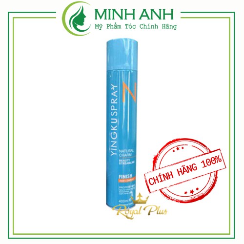 [Rẻ Vô Địch] Gôm Xịt Tóc N Finish Yingku spay siêu cứng giữ nếp 400ml