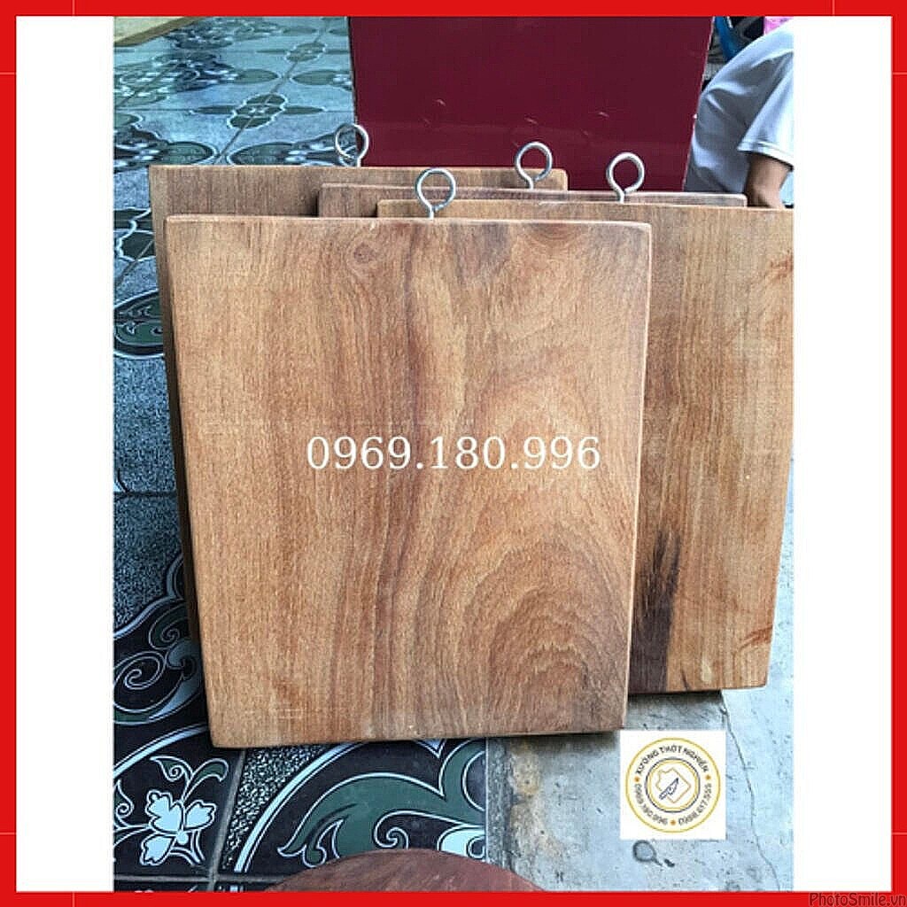 Thớt Nghiến Đá loại VUÔNG, Không Mùn Không Rác Giá Tại Xưởng