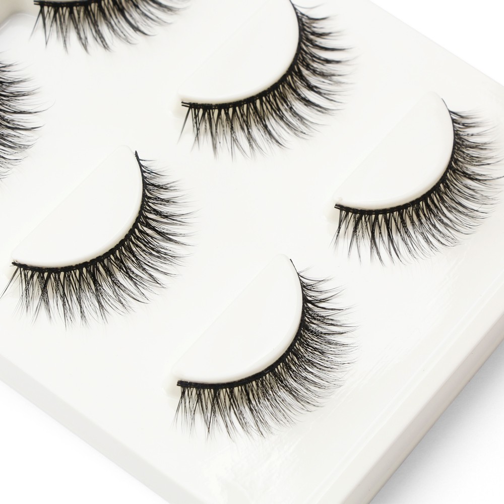 MAGEFY Bộ 3 Cặp 3D Lông Mi Giả/Lông mi tổng hợp 3D 3PCS 3 Fashion Eyelashes lông mi mềm sợi tơi, có độ cong sẵn kiểu dáng 3D có thể tái sử dụn