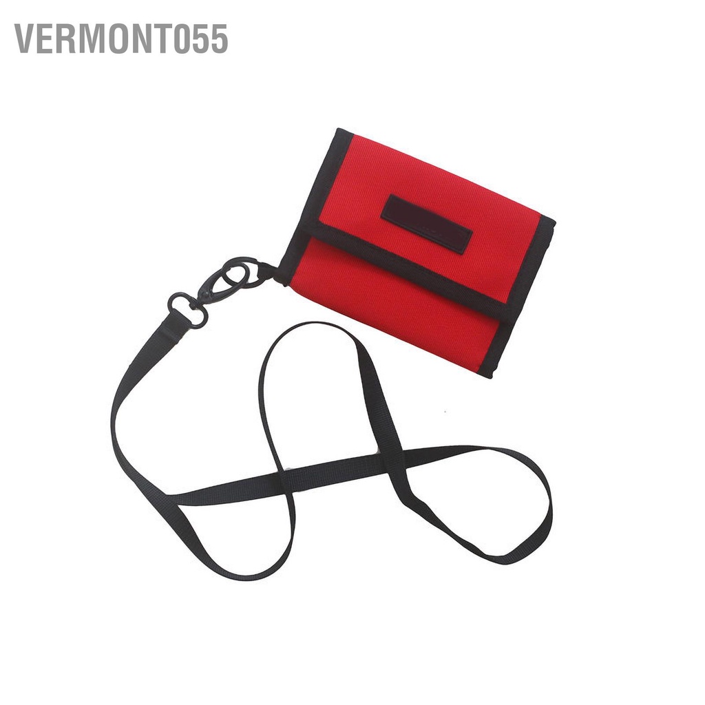 Vermont055 Túi đeo thẻ thời trang Oxford cổ bằng vải mỏng nhẹ Ví thay đổi nhỏ cho nam giới