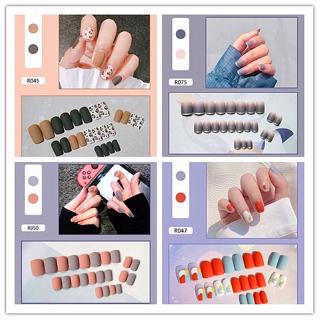 Set 24 Móng Tay Giả Có Thể Tháo Rời Tiện Dụng Chất Lượng Cao